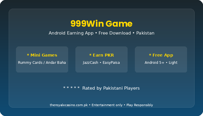 999Win Game vs other apps Pakistan comparison