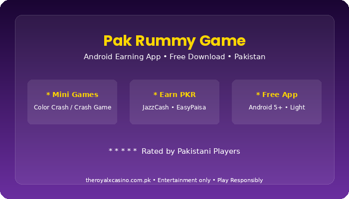 Pak Rummy Game features review