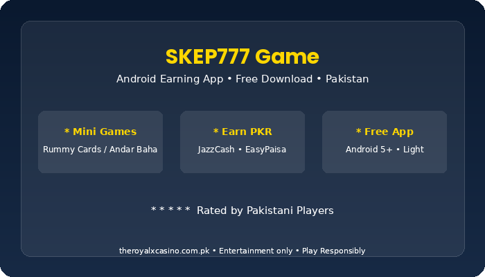 SKEP777 Game download install guide Pakistan