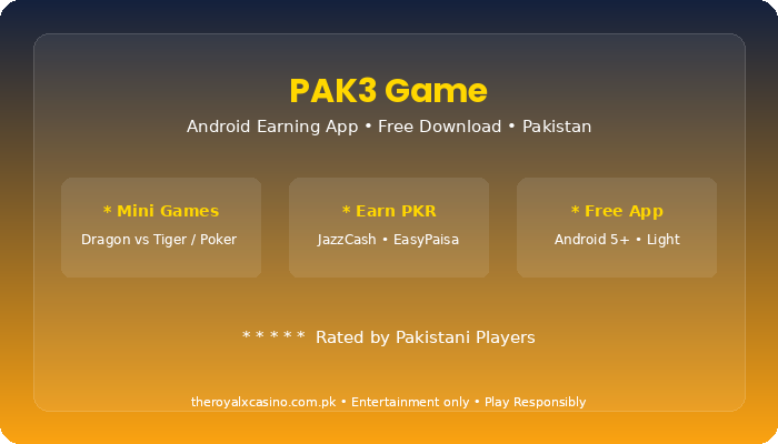 PAK3 Game honest review pros cons
