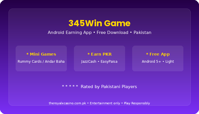 345Win Game vs other apps Pakistan comparison