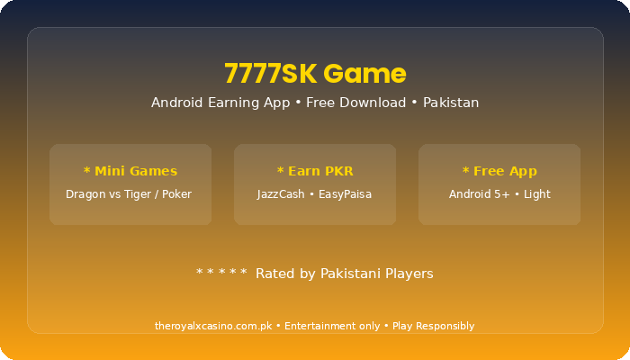 7777SK Game beginner guide Pakistan