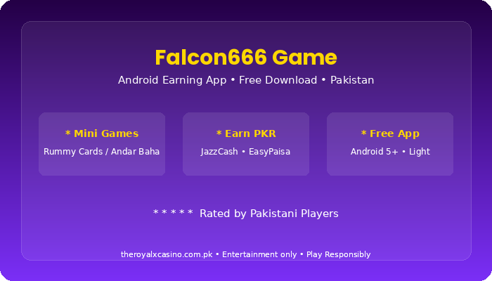 Falcon666 Game download install guide Pakistan