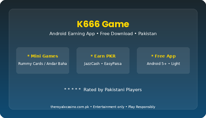 K666 Game Download APK Free Latest Version for Android Pakistan V1.2 3 K666 Game vs other apps Pakistan comparison