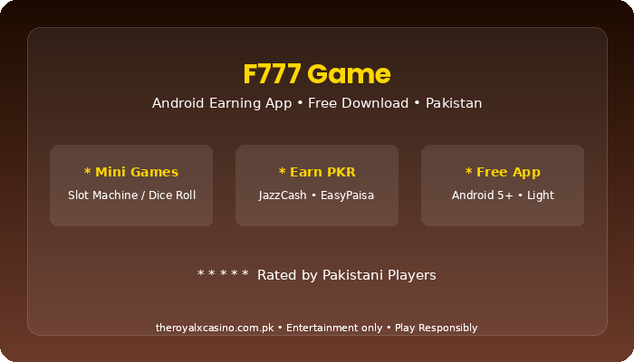F777 Game Download APK Free Latest Version for Android Pakistan V3.2 3 F777 Game game types explained