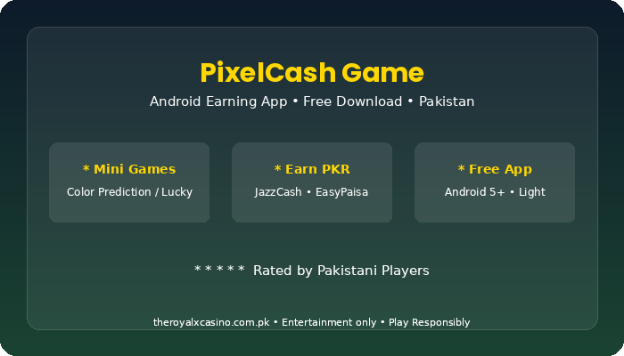 PixelCash Game app review Pakistan