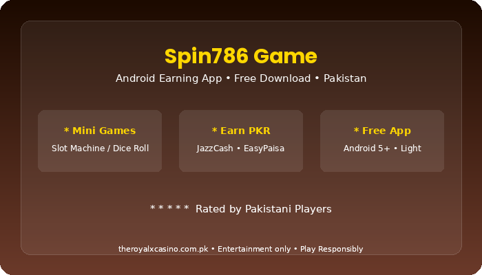 Spin786 Game Download APK Free Latest Version for Android Pakistan V1.0 3 Spin786 Game complete guide Pakistan