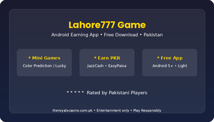 Lahore777 Game Download APK Free Latest Version for Android Pakistan V1.64 3 Lahore777 Game app review Pakistan