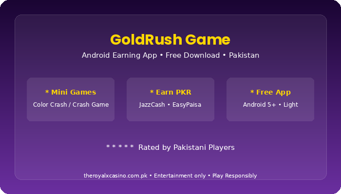 GoldRush Game Download APK Free Latest Version for Android Pakistan V1.64 3 GoldRush Game features review