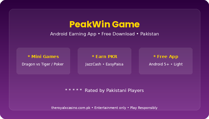 PeakWin Game Download APK Free Latest Version for Android Pakistan V1.5 3 PeakWin Game honest review pros cons