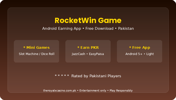 RocketWin Game complete guide Pakistan