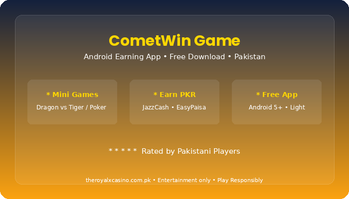CometWin Game beginner guide Pakistan