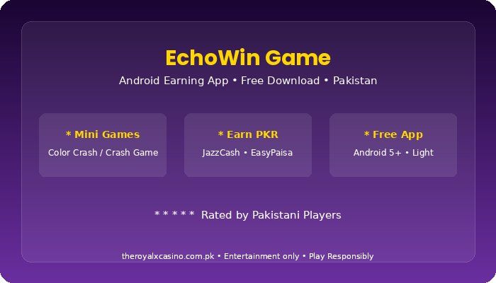 EchoWin Game Download APK Free Latest Version for Android Pakistan V1.64 3 EchoWin Game features review